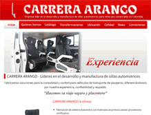 Tablet Screenshot of carrera-arango.com